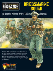 Warlord Games Kriegsmarine Squad, 28mm Bolt Action Wargaming Miniatures
