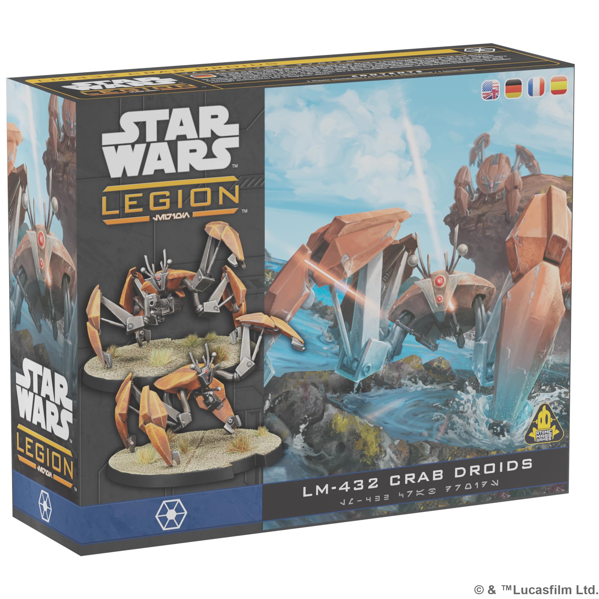 Star Wars: Legion LM-432 Crab Droid Unit Expansion - Tabletop Miniatures Game, Strategy Game for Kids and Adults, Ages 14+, 2 Players, 3 Hour Playtime, Made by Atomic Mass Games