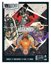 Restoration Games Unmatched Battle of Legends Vol 1 - Strategy Board Game for 2 to 4 Players - Expansion with 4 Heroes and Battlefields - 20-40 Min Playtime - Ages 9+