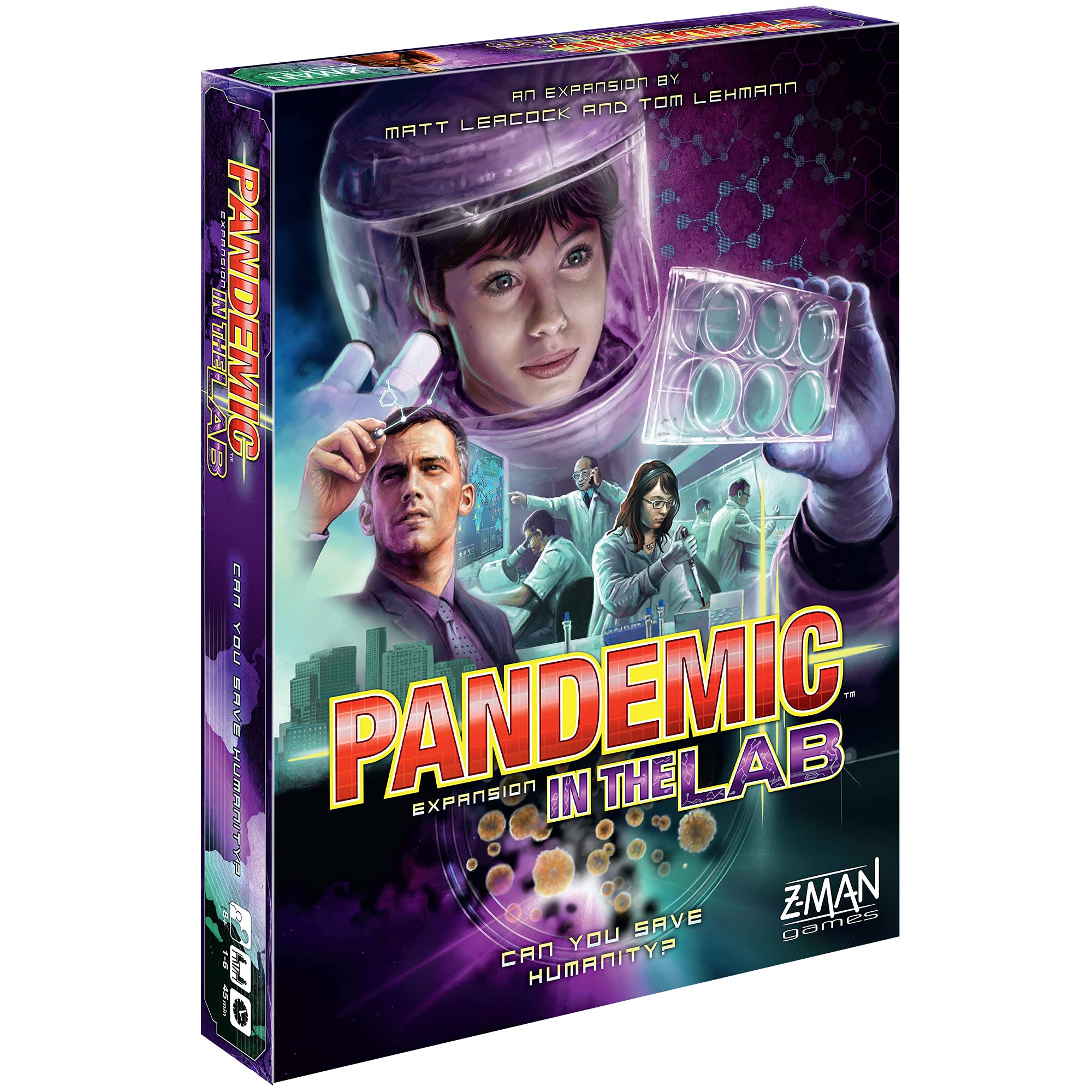 Pandemic In the Lab Board Game EXPANSION Race Against Time to Discover Cures! Cooperative Strategy Game for Kids and Adults, Ages 8+, 1-6 Players, 45 Minute Playtime, Made by Z-Man Games