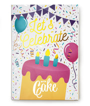 InstaCake Cards Let's Celebrate with Cake Card includes Single Serve Double Chocolate Mug Cake Mix