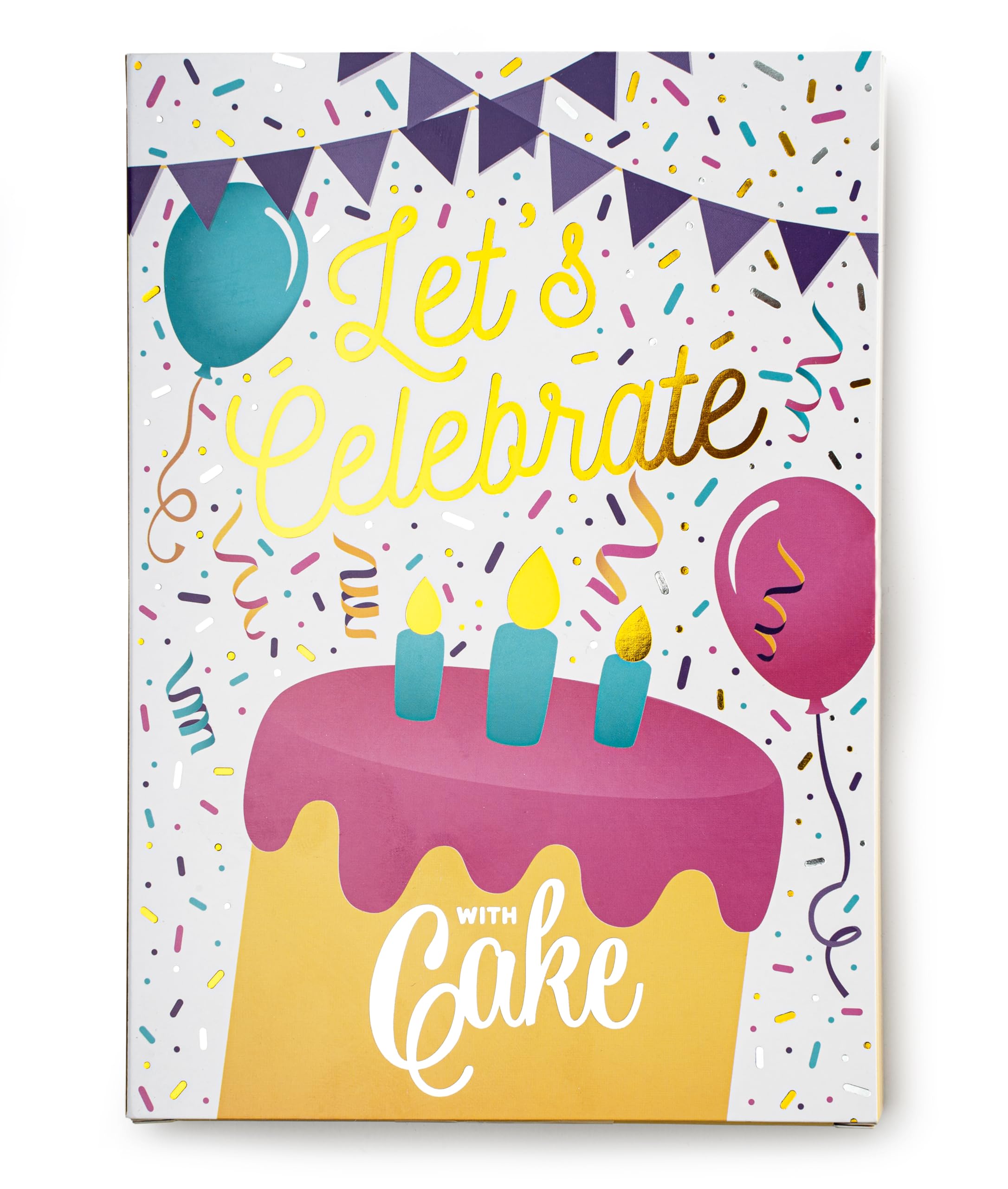 InstaCake Cards Let's Celebrate with Cake Card includes Single Serve Double Chocolate Mug Cake Mix