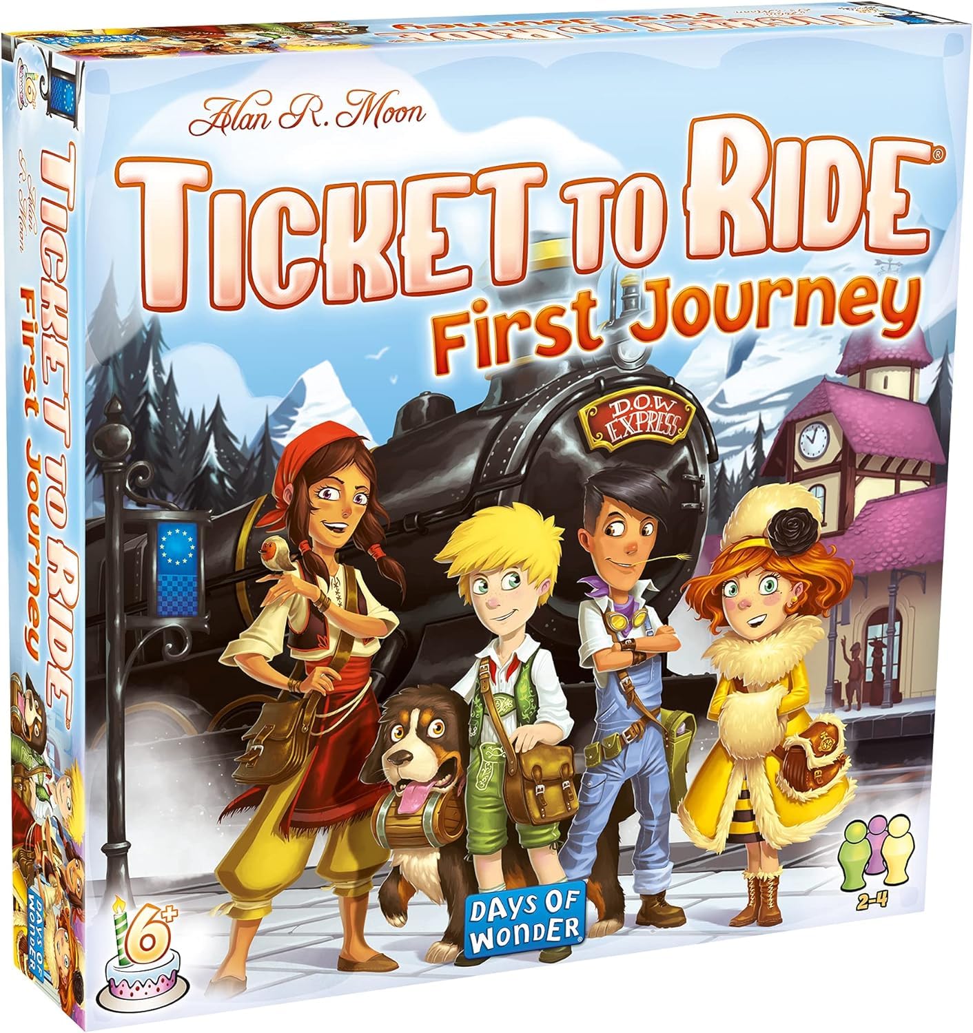 Asmodee Ticket to Ride Europe First Journey Board Game - Strategic Train Adventure, Family Fun for Kids & Adults, Ages 6+, 2-4 Players, 15-30 Minute Playtime