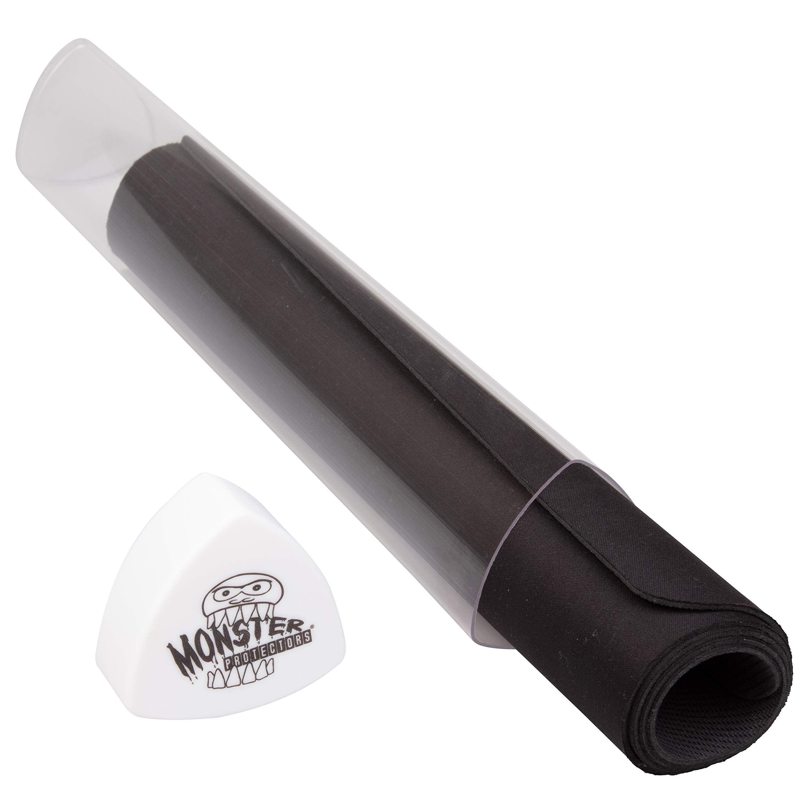The Original Monster Prism Playmat Tube (White)-Easy In and Out Case Design, Holder Won't Roll Off Surfaces-TCG Game Mat Storage Compatible with Pokémon, Yu-Gi-Oh!, MTG, Magic: The Gathering, RPG, DND