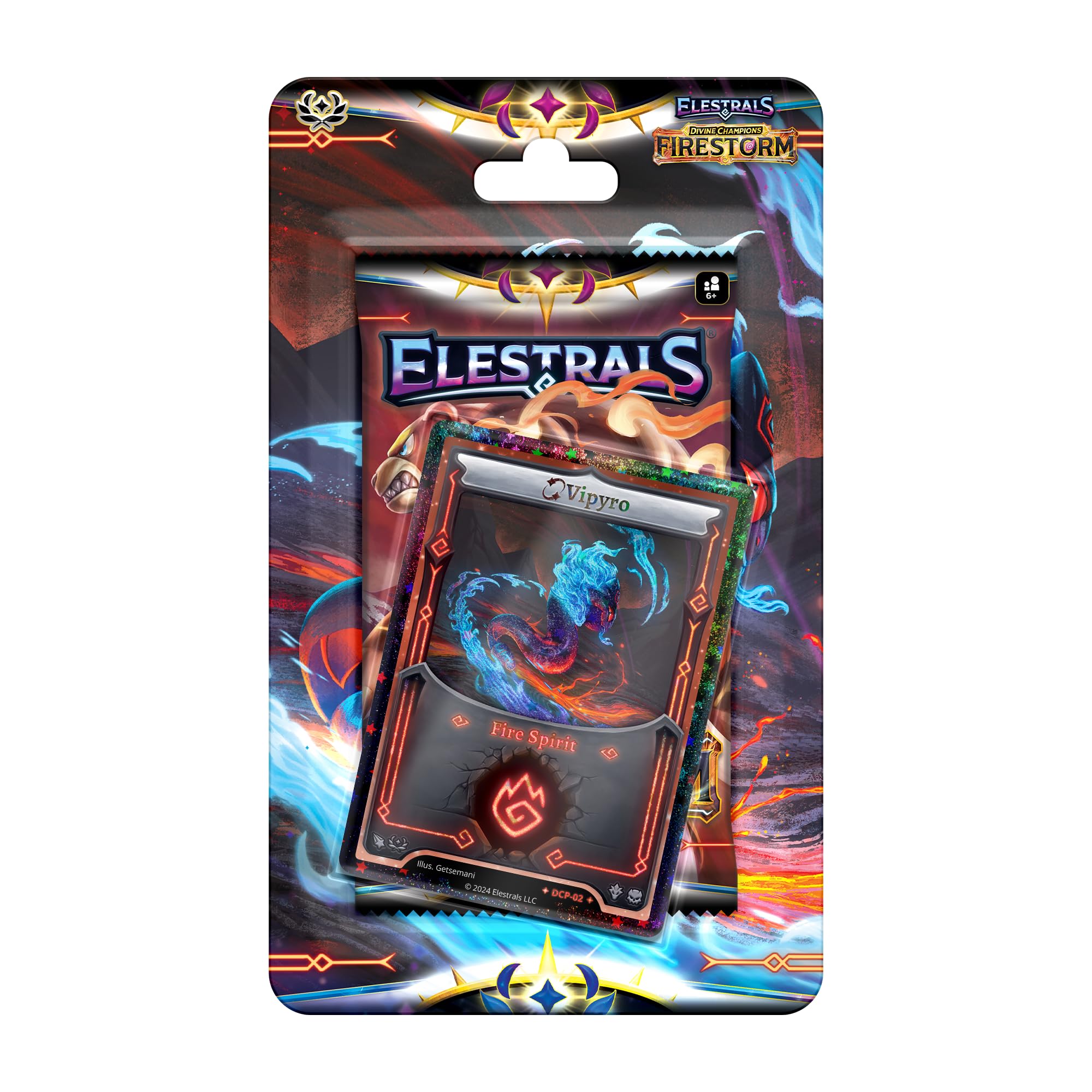 Elestrals TCG: Divine Champions - Firestorm Blister Pack with Stellar Vipyro Promo Card