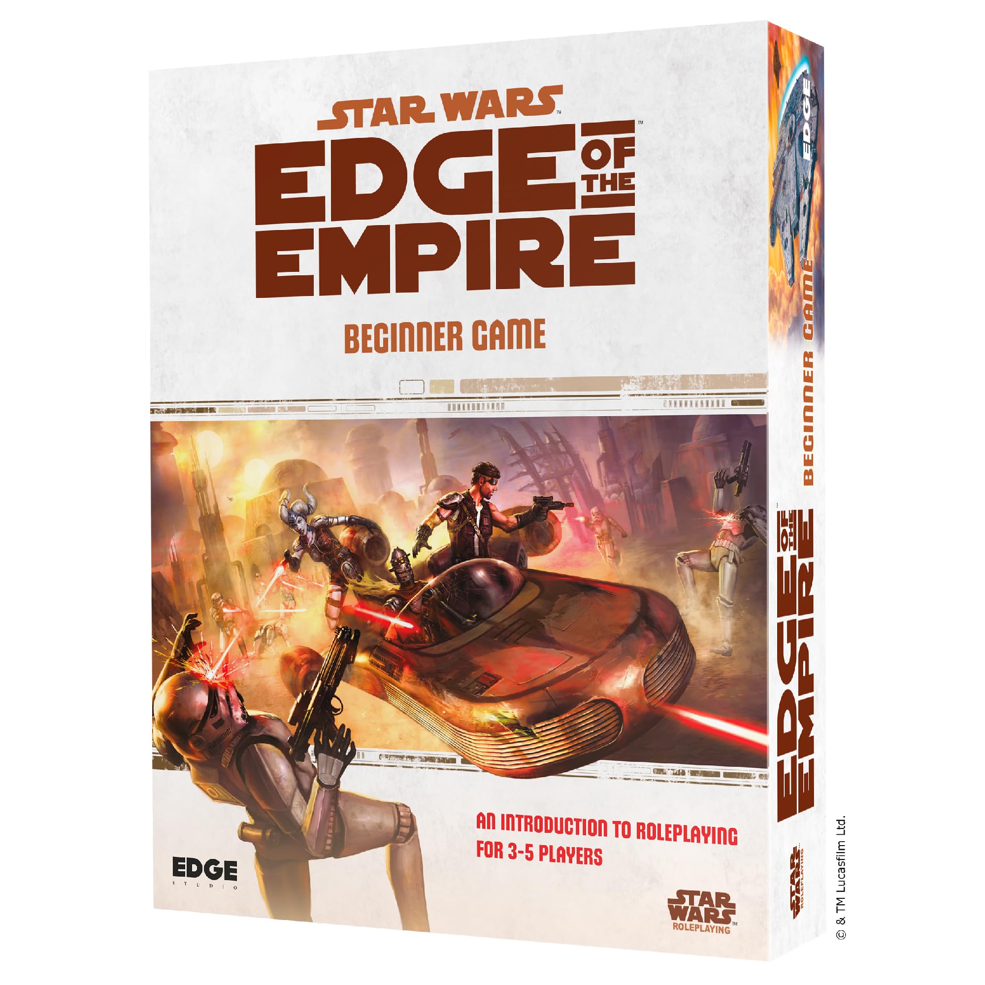 Asmodee Star Wars Edge of The Empire: Beginner Game - Embark on Galactic Adventures in a Complete Learn-As-You-Go Experience! Sci-Fi RPG, Ages 10+, 3-5 Players, 1 Hour Playtime