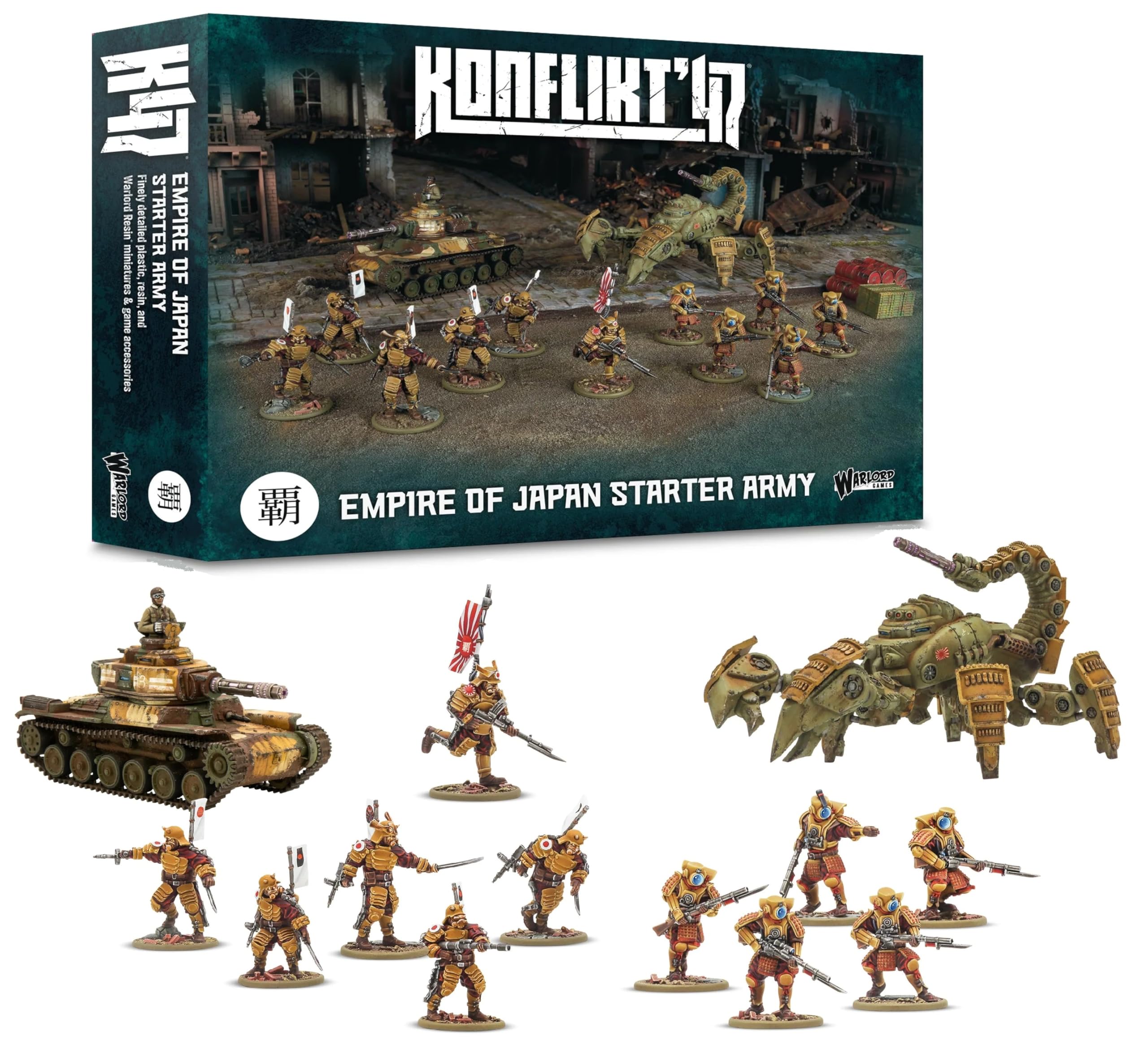 Warlord Games Empire of Japan Starter Army - Miniatures for Konflikt 47 Highly Detailed 28mm Scale Miniatures