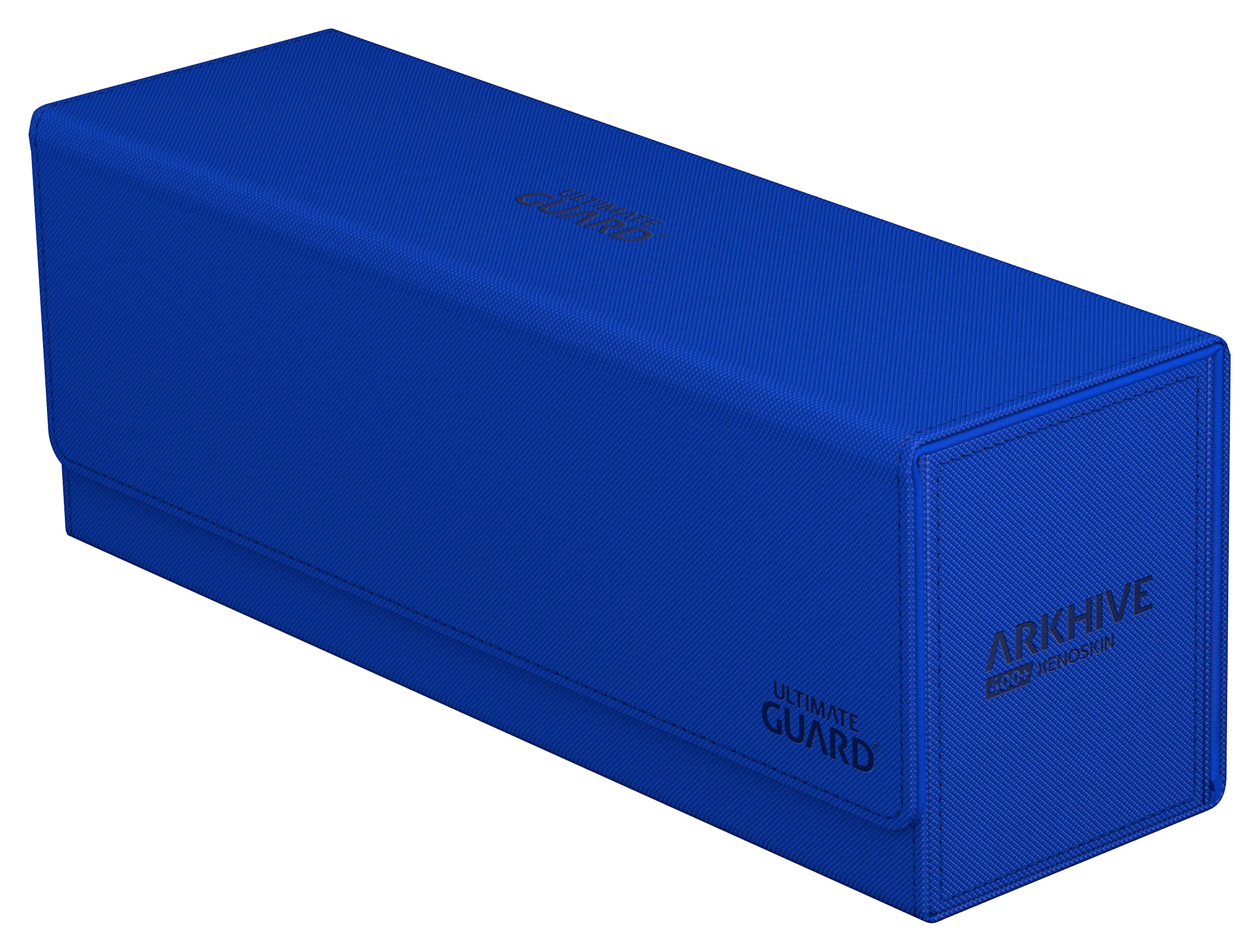 Ultimate Guard Arkhive 400+, Deck Case for 400 Double-Sleeved TCG Cards, Blue, Compatible with Boulders, Magnetic Closure & Microfiber Inner Lining