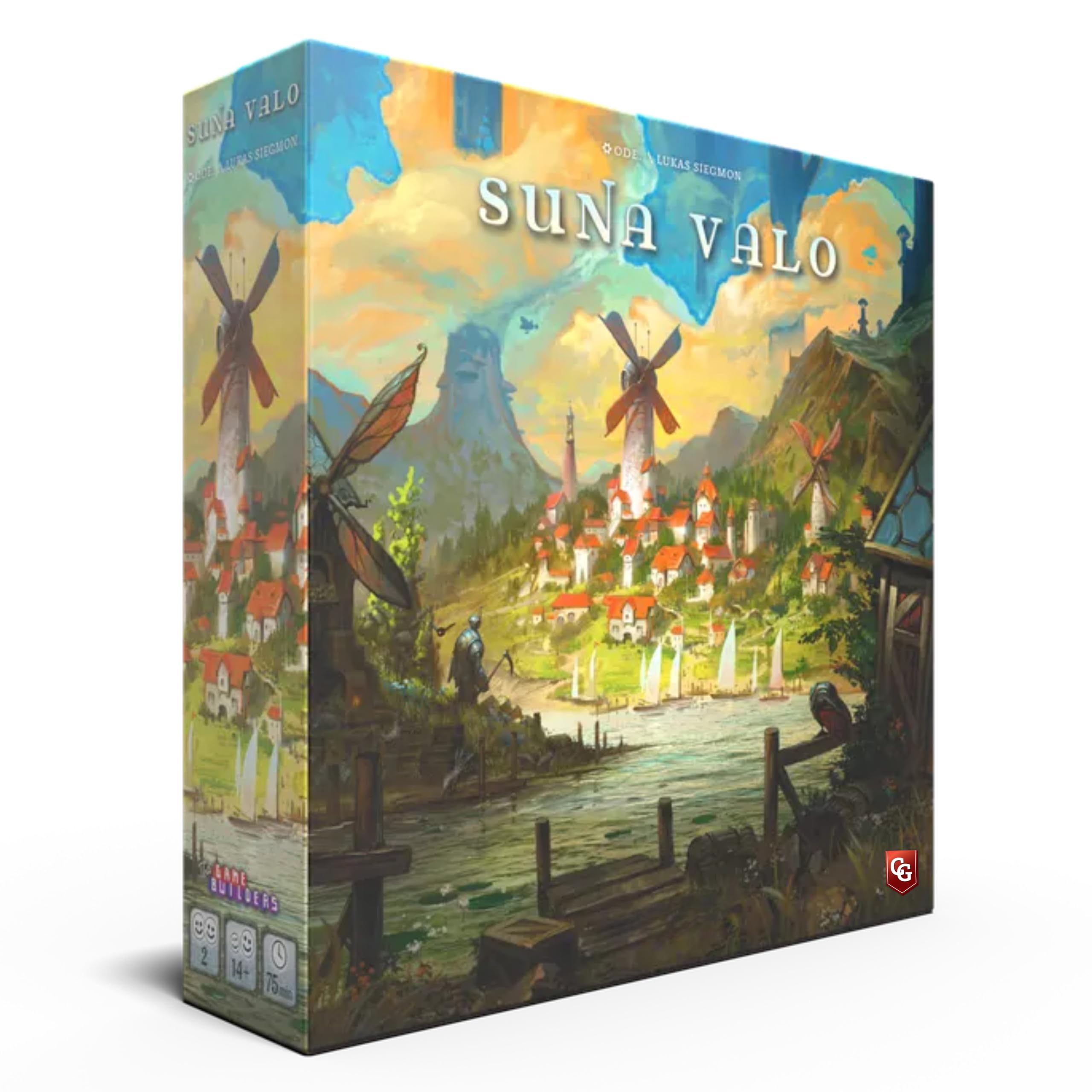 Capstone Games Suna Valo Board Game – 1‑2 Player Strategy Farm‑Building Game with Resource Management, Miniatures & Tactical Farming, 60‑Minute Playtime, Cooperative & Solo Fun for Teens & Adults