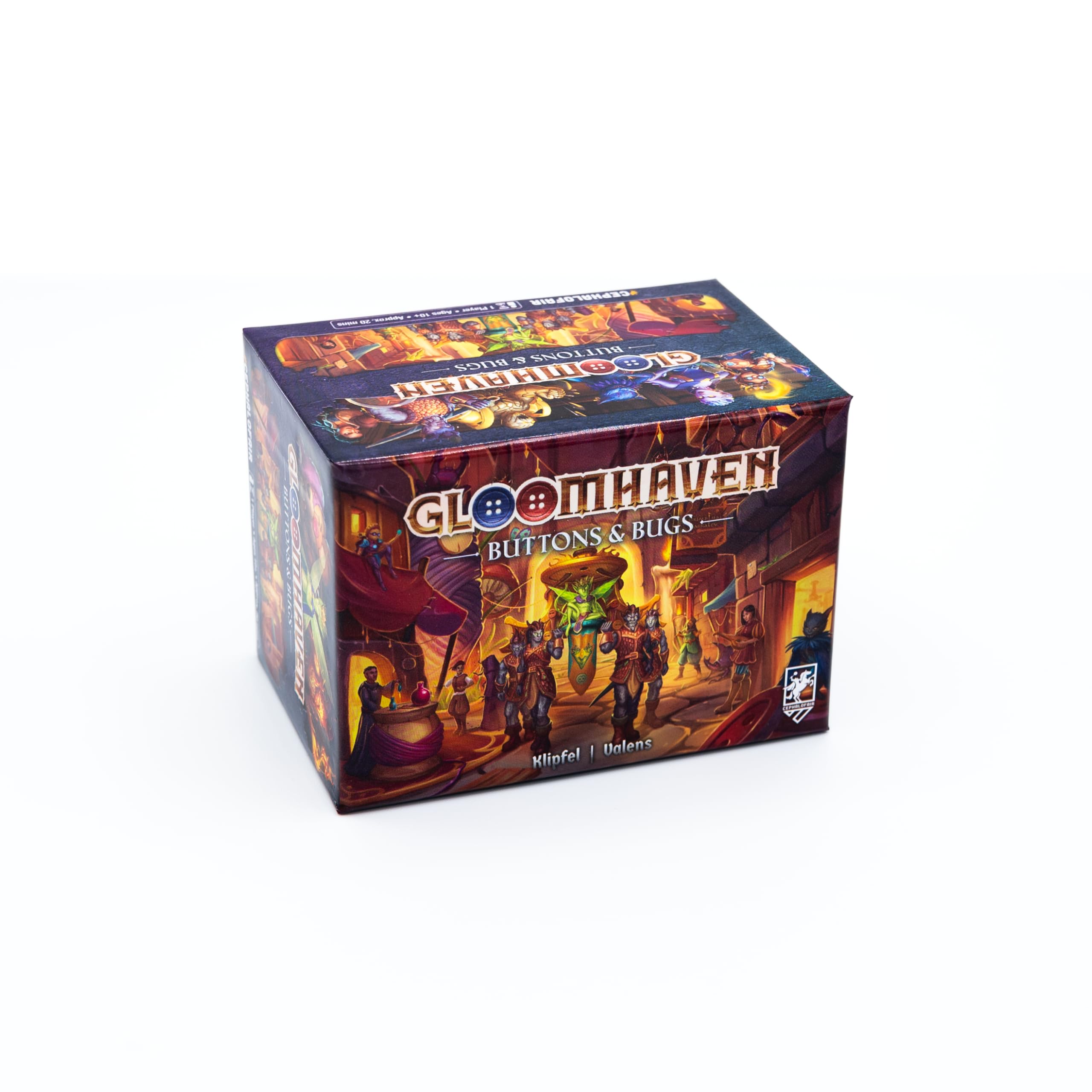 Cephalofair Games: Gloomhaven: Buttons & Bugs - A Solo Play Game W/Playstyle Similar to Gloomhaven in A Fraction of The Size, Ages 14+, 1 Player