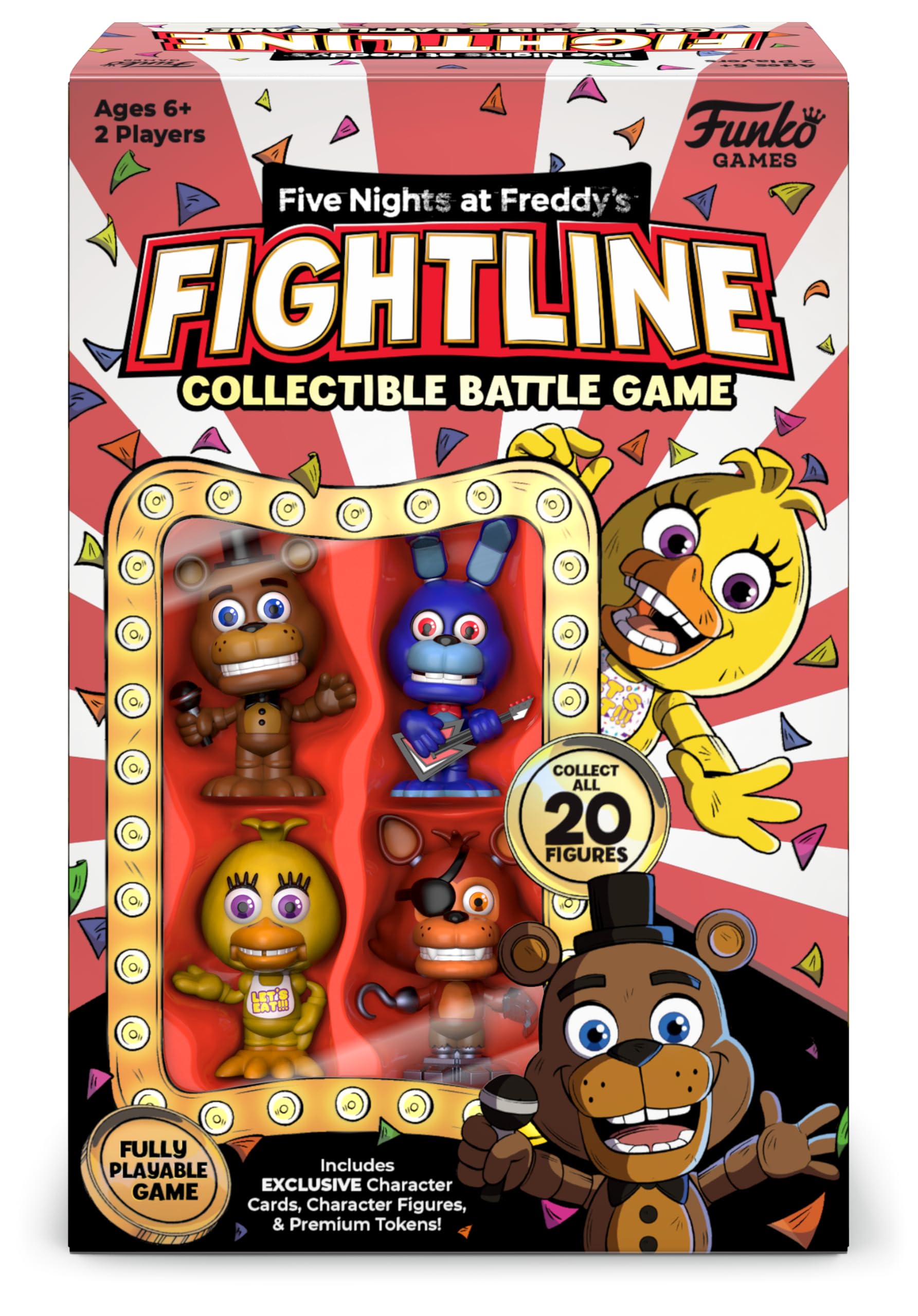 Funko Five Nights at Freddy's: FightLine Starter Set Premier Pack Collectible Game for 2 Players Ages 6 and Up