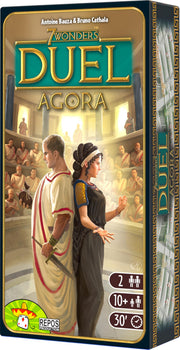 Asmodee 7 Wonders Duel Agora Board Game EXPANSION - Intense Two-Player Battles in the Ancient World, Strategy Game for Kids and Adults, Ages 10+, 2 Players, 30 Minute Playtime