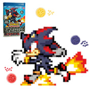 TOMY Jixelz Remix Sonic The Hedgehog Craft Kit - Running Shadow - No Heat or Glue Required - Gaming Room Decor and Video Game Collectibles - 1200+ Pieces - Ages 8 Years and Up