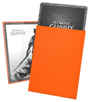 Ultimate Guard Katana Card Sleeves: 100 Standard Size TCG Sleeves, 66 x 91mm, Orange Back, Tournament Quality, No PVC & Acid-Free, High Clarity