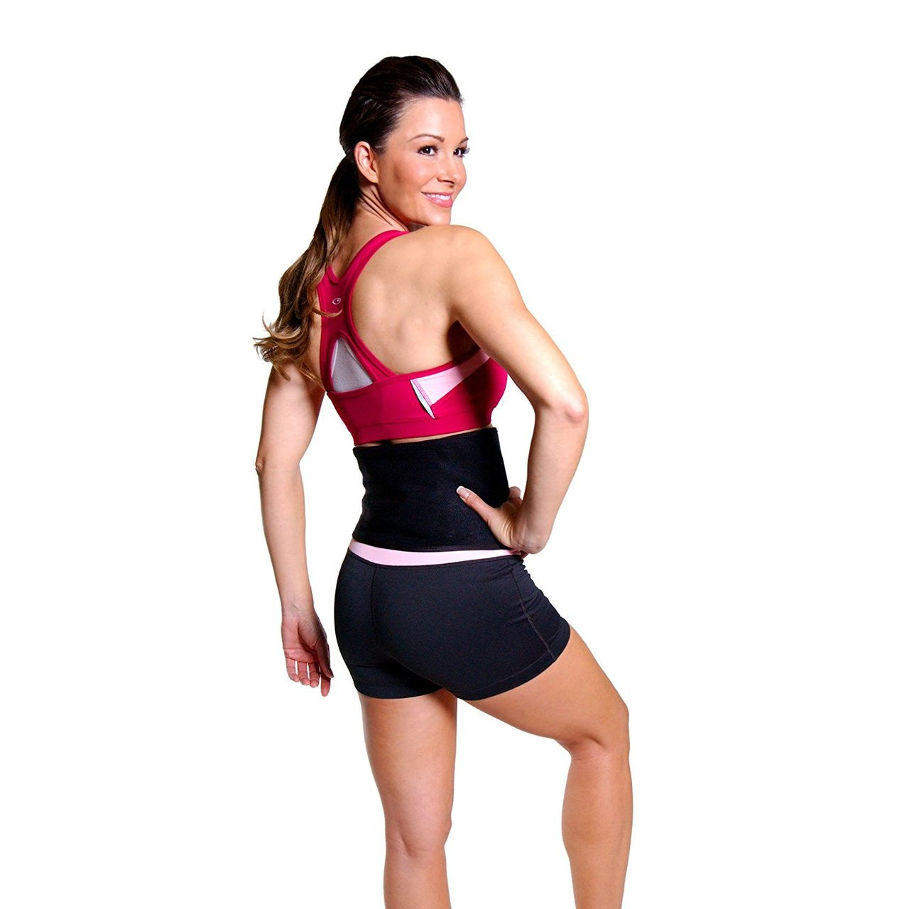 Tone Fitness Black Waist Slimmer with Gel Pack