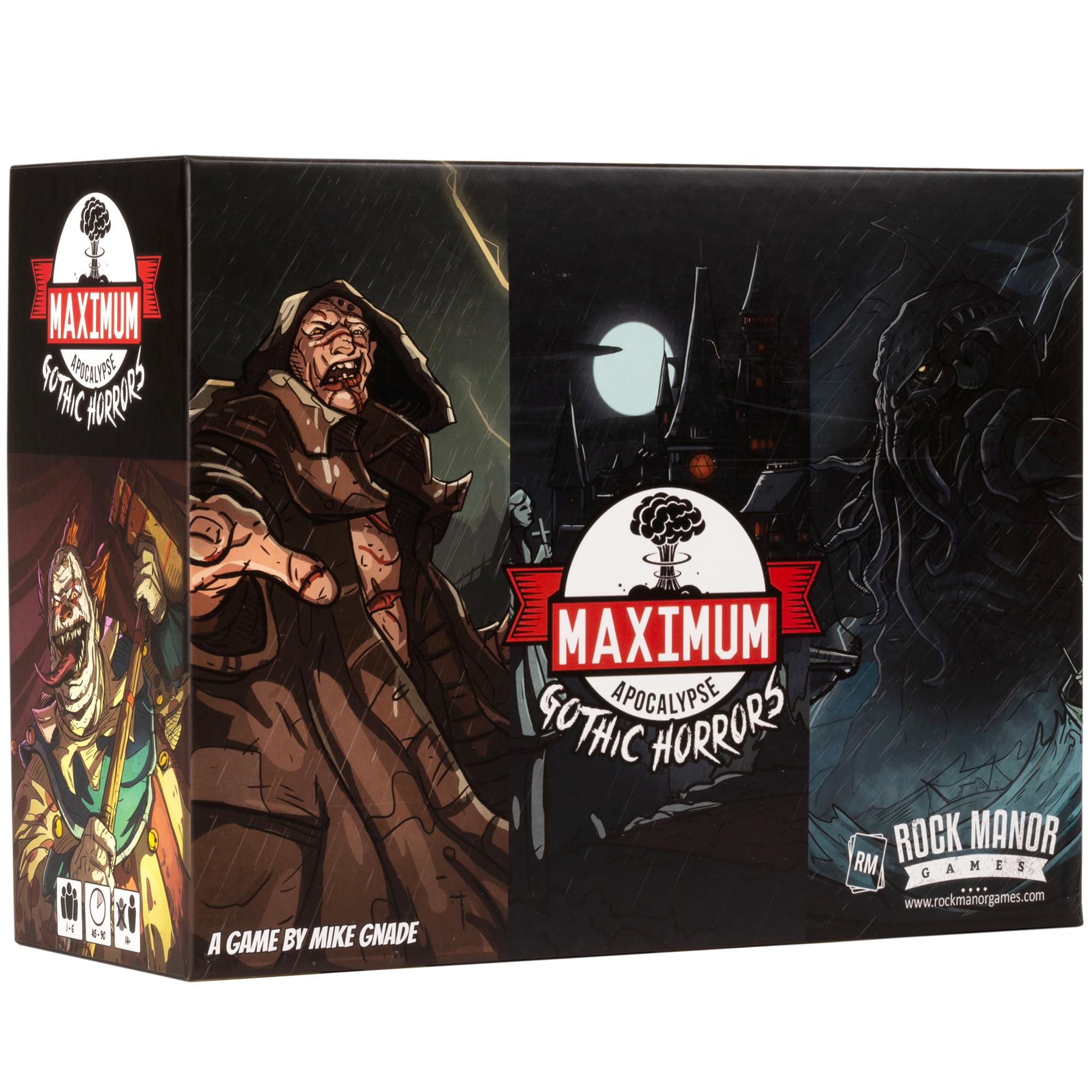 Maximum Apocalypse: Gothic Horrors 2nd Ed – Cooperative Post-Apocalyptic Board Game, 1-4 Players, Ages 14+, Horror & Fantasy Adventure, Card-Driven Gameplay