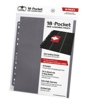 Ultimate Guard 18 Pocket Side-Loading Pages - Grey (10)