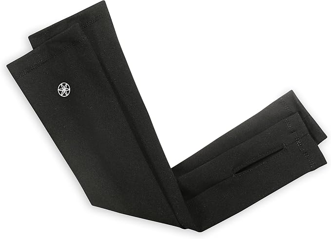 Gaiam Yoga Compression Arm  Sleeves - Pair of Sleeves for Pilates, Training, General Fitness - Comfort-Fit Support for Muscles - Sold as Pairs