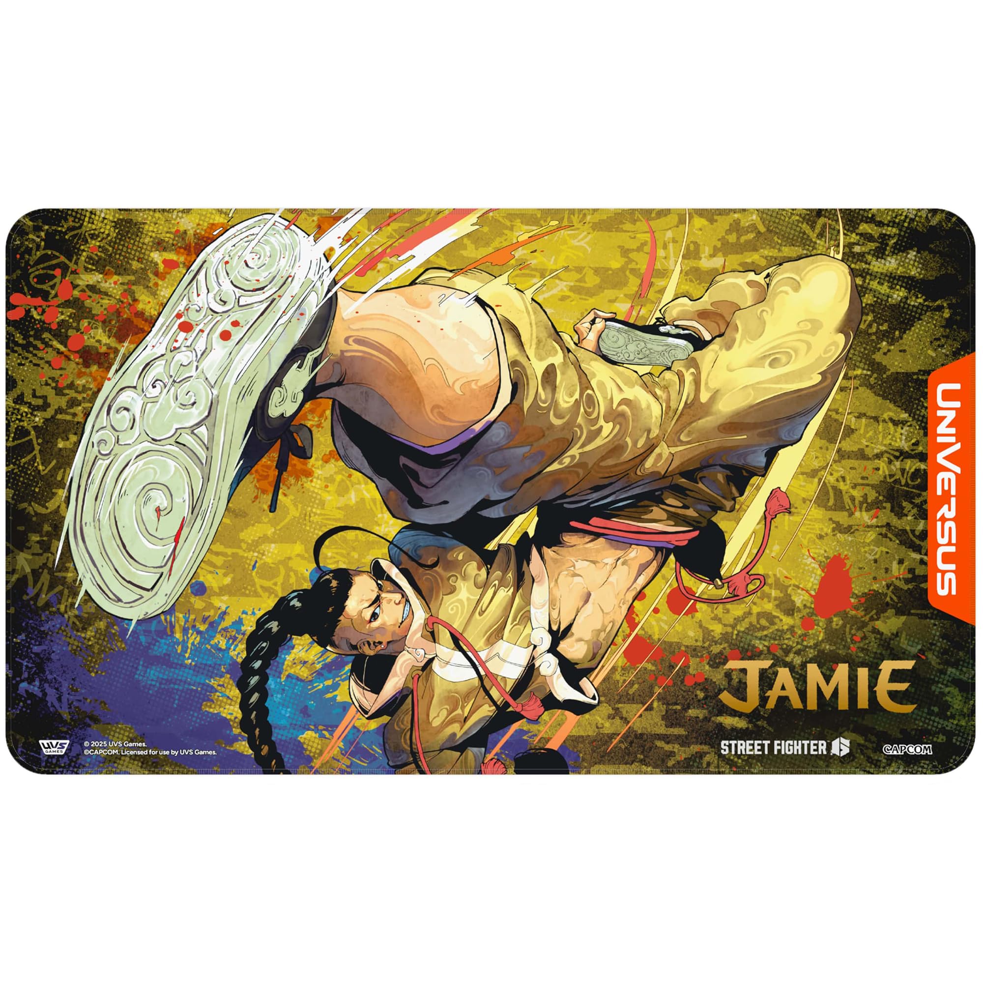 UniVersus: Street Fighter 6: Challenger Series Playmat - Jamie - 24 x 14 Neoprene Mat, Collectible Tabletop Card Game Accessory, UVS Games, Licensed