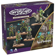 Renegade Games: Heroscape - Chain Gruts & Ramosaur Rider Common Army Expansion - 5 Unpainted Assembled Miniatures, 2 Army Cards, Tabletop Game