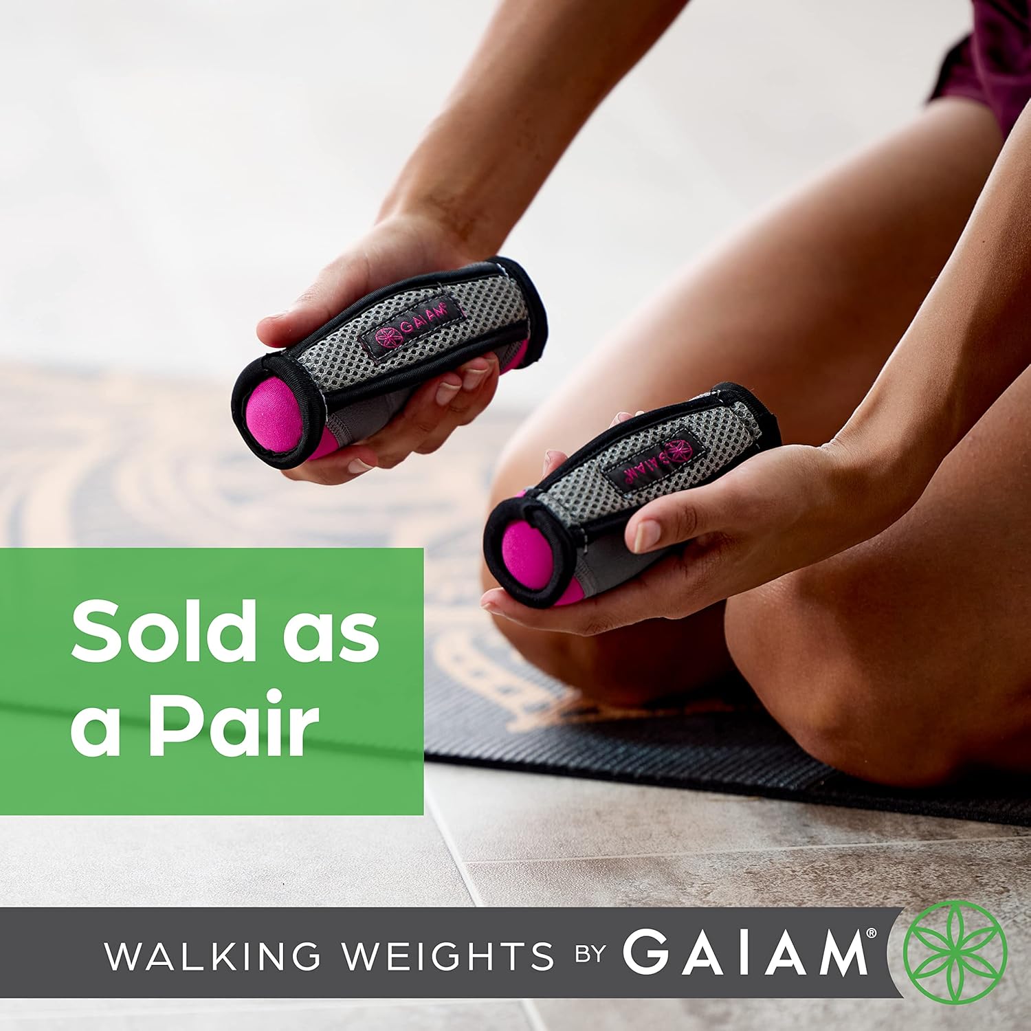 Gaiam Restore Walking Weights 2Lb Set