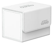 Ultimate Guard Sidewinder 80+, Deck Box for 80 Double-Sleeved TCG Cards, White, Magnetic Closure & Microfiber Inner Lining for Secure Storage