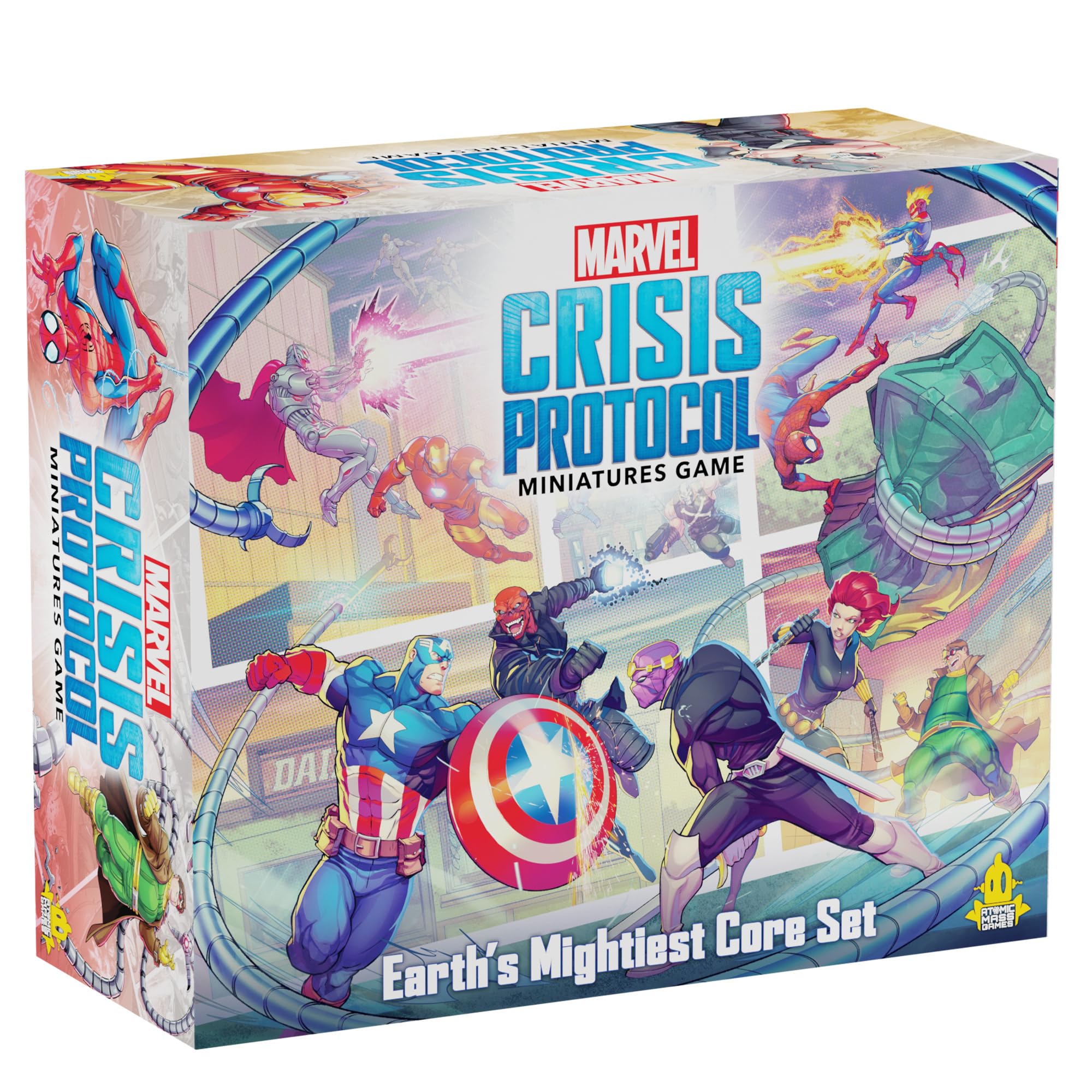 Asmodee Marvel: Crisis Protocol Earth's Mightiest CORE Set - Iconic Heroes & Villains for Epic Battles, Tabletop Superhero Game, Ages 14+, 2 Players, 90 Minute Playtime