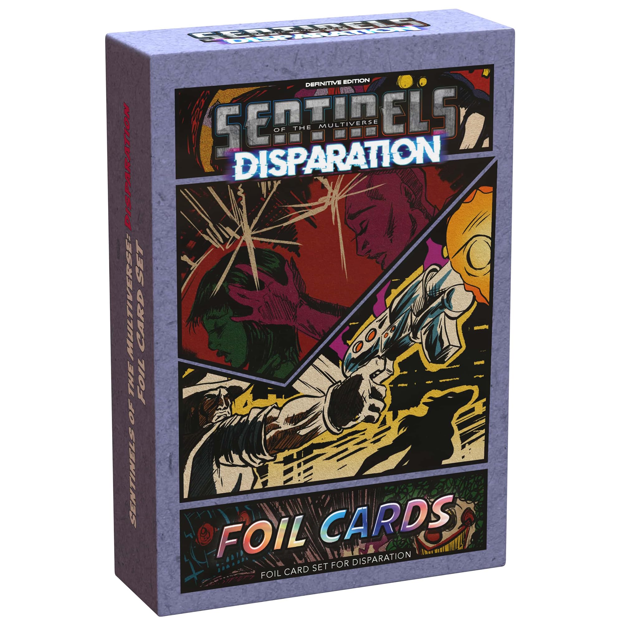 Greater Than Games: Sentinels of The Multiverse: Disperation - Foil Card Pack 3, Cooperative Strategy Board Game Accessory, Premium Component Upgrade