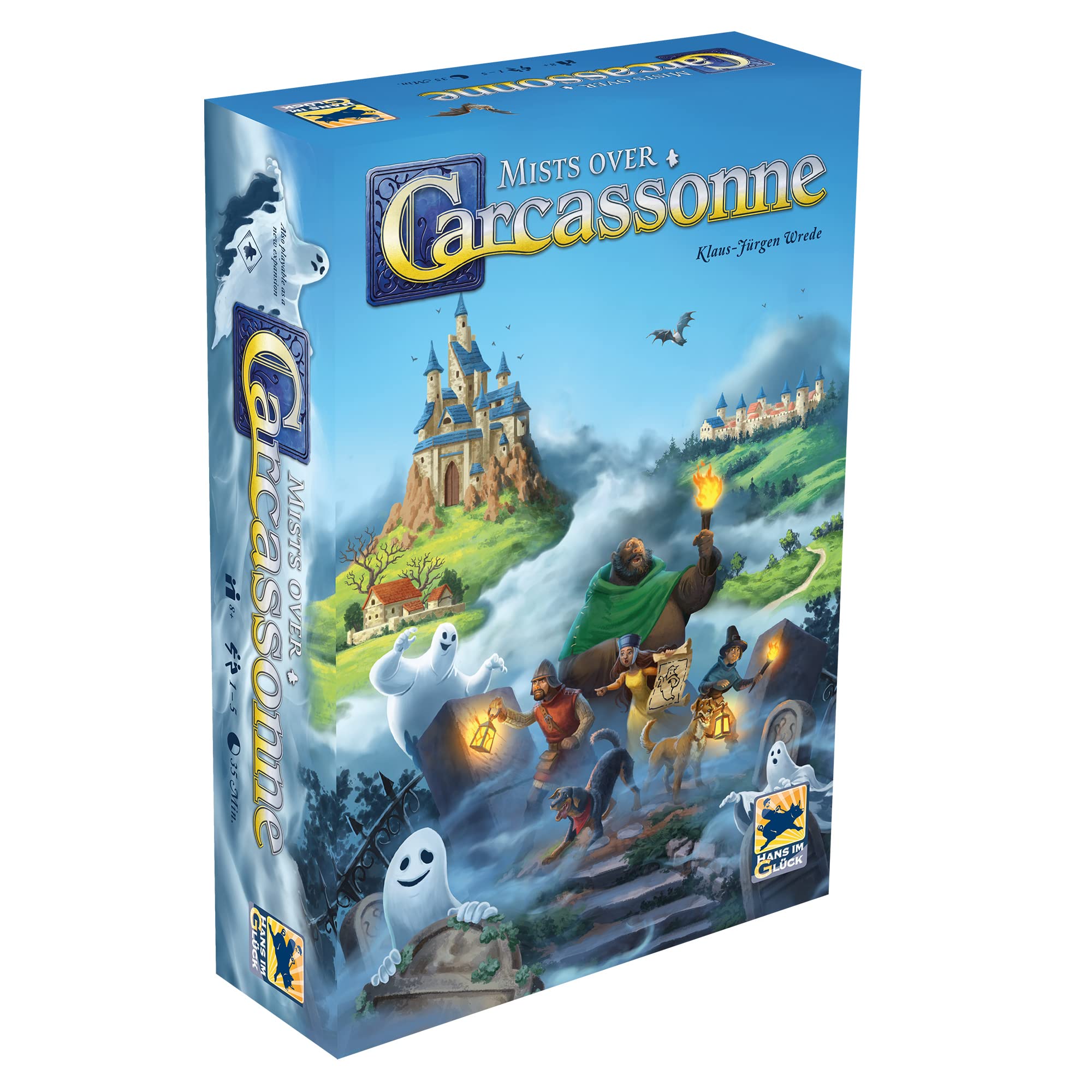 Mists Over Carcassonne Board Game | Territory Building Strategy Game | Cooperative Family Game for Kids and Adults | Ages 8+ | 1-5 Players | Average Playtime 45 Minutes | Made by Z-Man Games