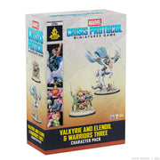 Asmodee Marvel: Crisis Protocol Valkyrie on Elendil & Warriors Three Character Pack -Mounted Valkyrie & Fandral, Hogun, Volstagg, Tabletop Superhero Game, Ages 14+, 2 Players, 90 Minute Playtime