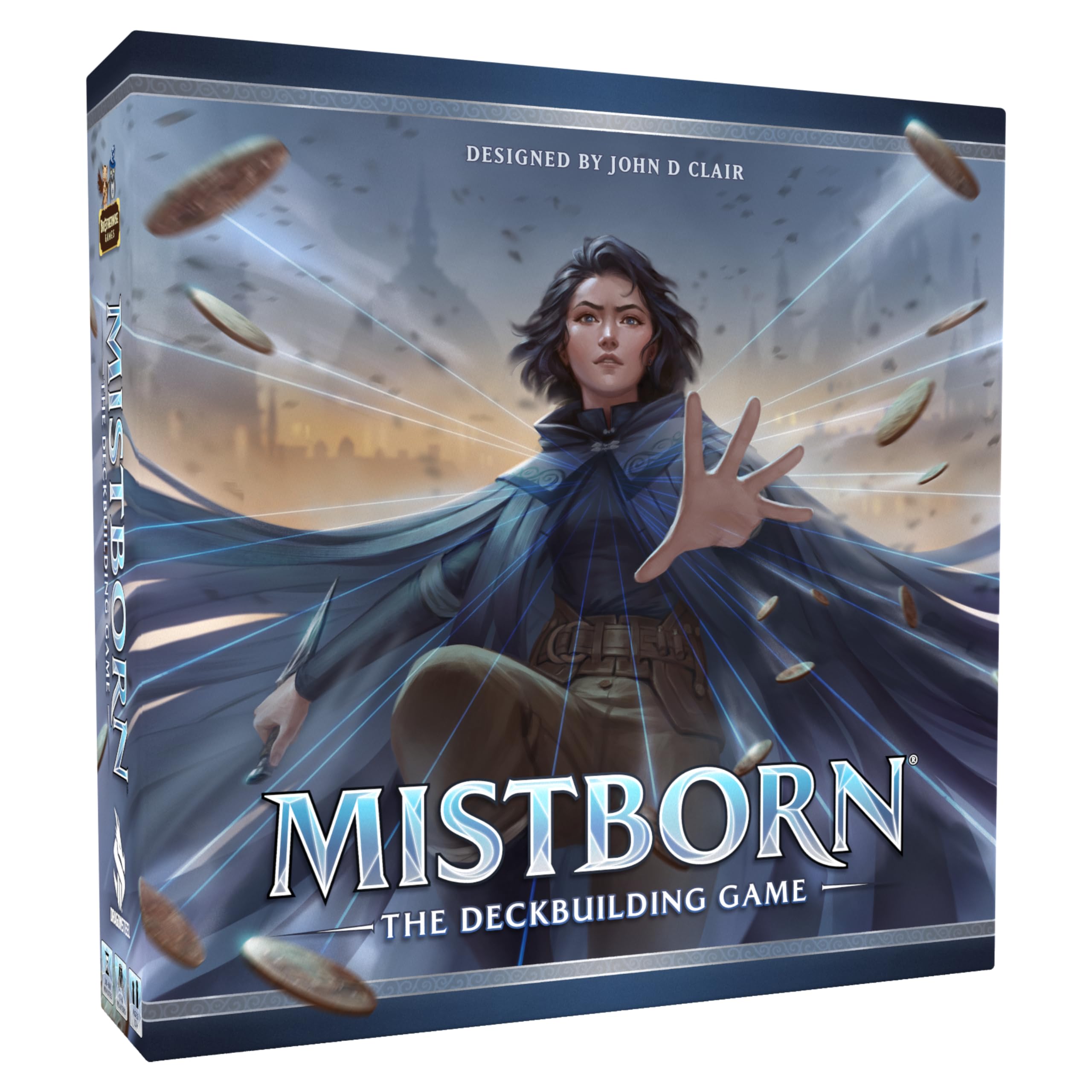 Mistborn Deckbuilding Game by Brotherwise Games | Fantasy Card Strategy with Allomantic Powers | Build Your Deck, Burn Metals, and Battle Through Cinematic Missions | 1 to 4 Players | Ages 13+