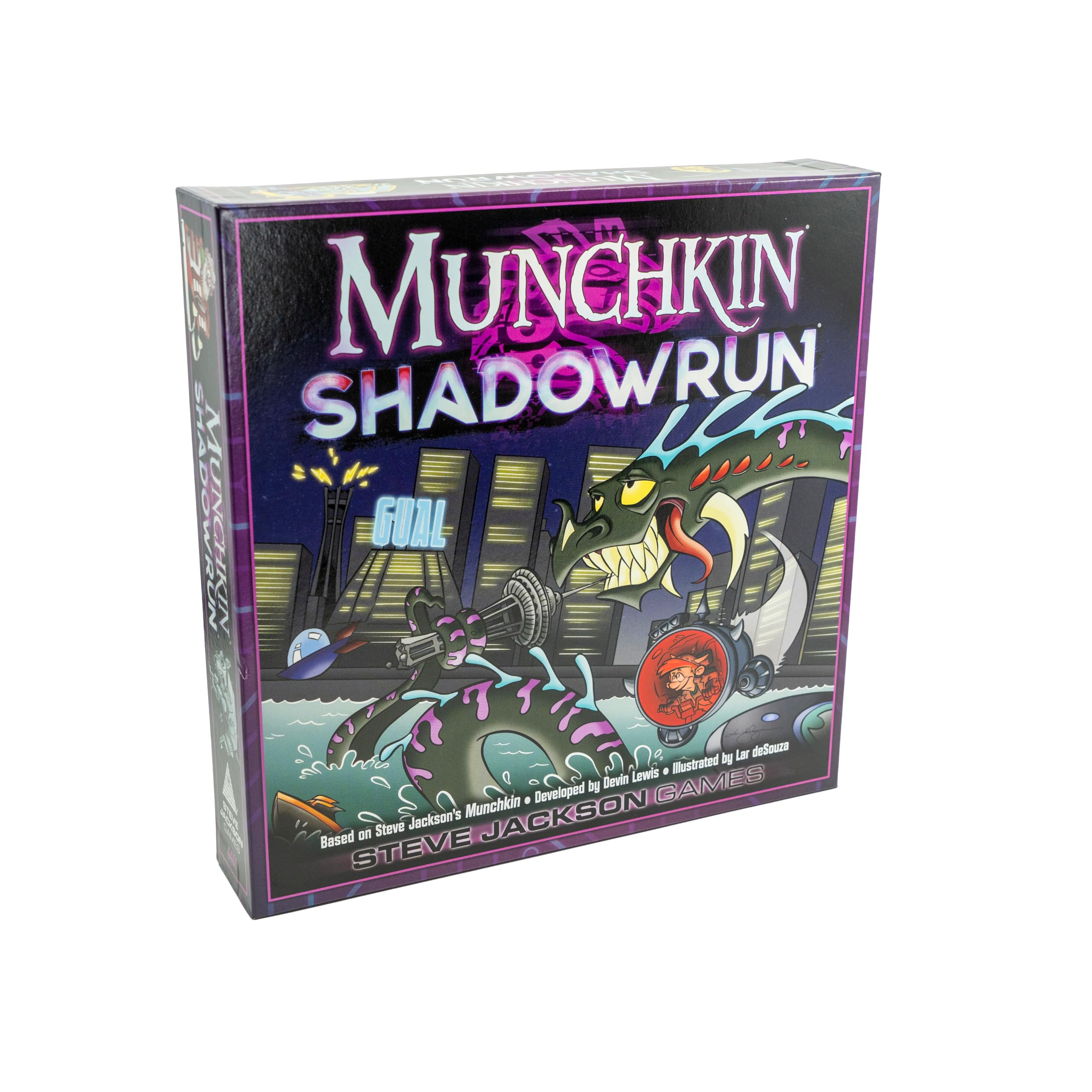 Steve Jackson Games Munchkin Shadowrun – Cyberpunk Fantasy Card Board Game Humorous and Strategic for 3 to 6 Players Ages 14+