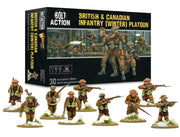 Warlord Games British & Canadian Infantry (Winter) Platoon - 28mm Scale Plastic Miniatures for Bolt Action Highly Detailed World War 2 Miniatures