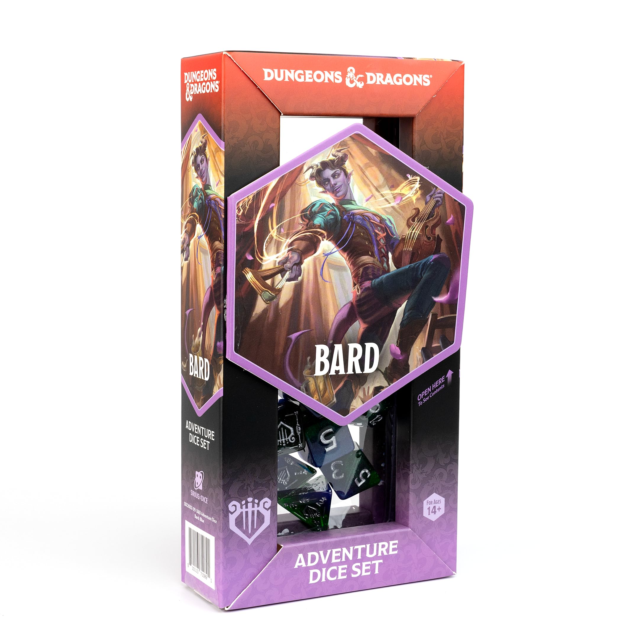 D&D Adventure Dice (Bard Class: Blue)