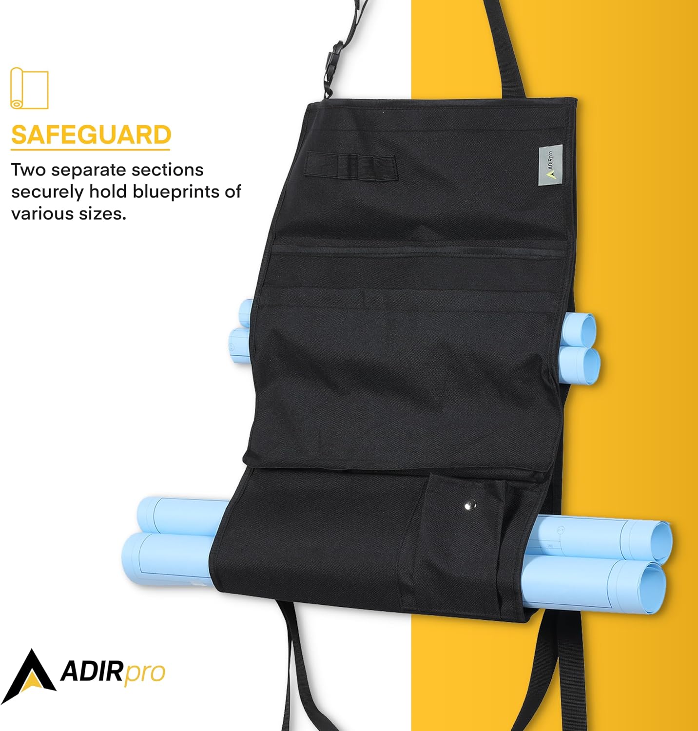 Blueprint Large Document Car Plan Holder with Pockets