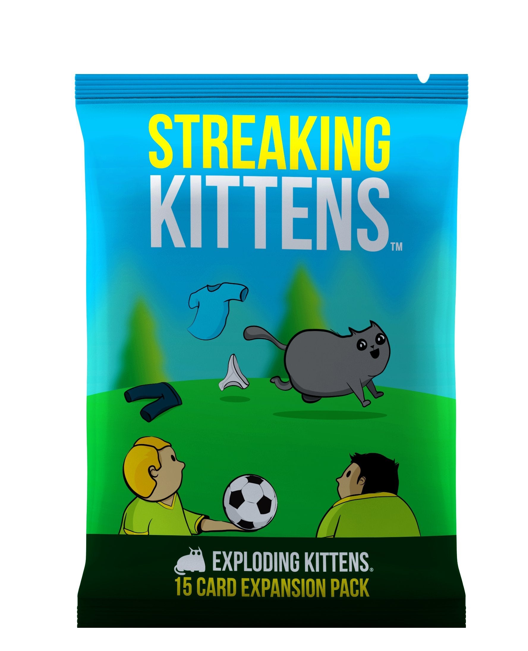 Streaking Kittens Expansion Set - A Russian Roulette Card Game for Adults, Teens & Kids, Easy Family-Friendly Party Games - 15 Card Add-on