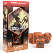 D&D Adventure Dice (Barbarian Class: Orange)