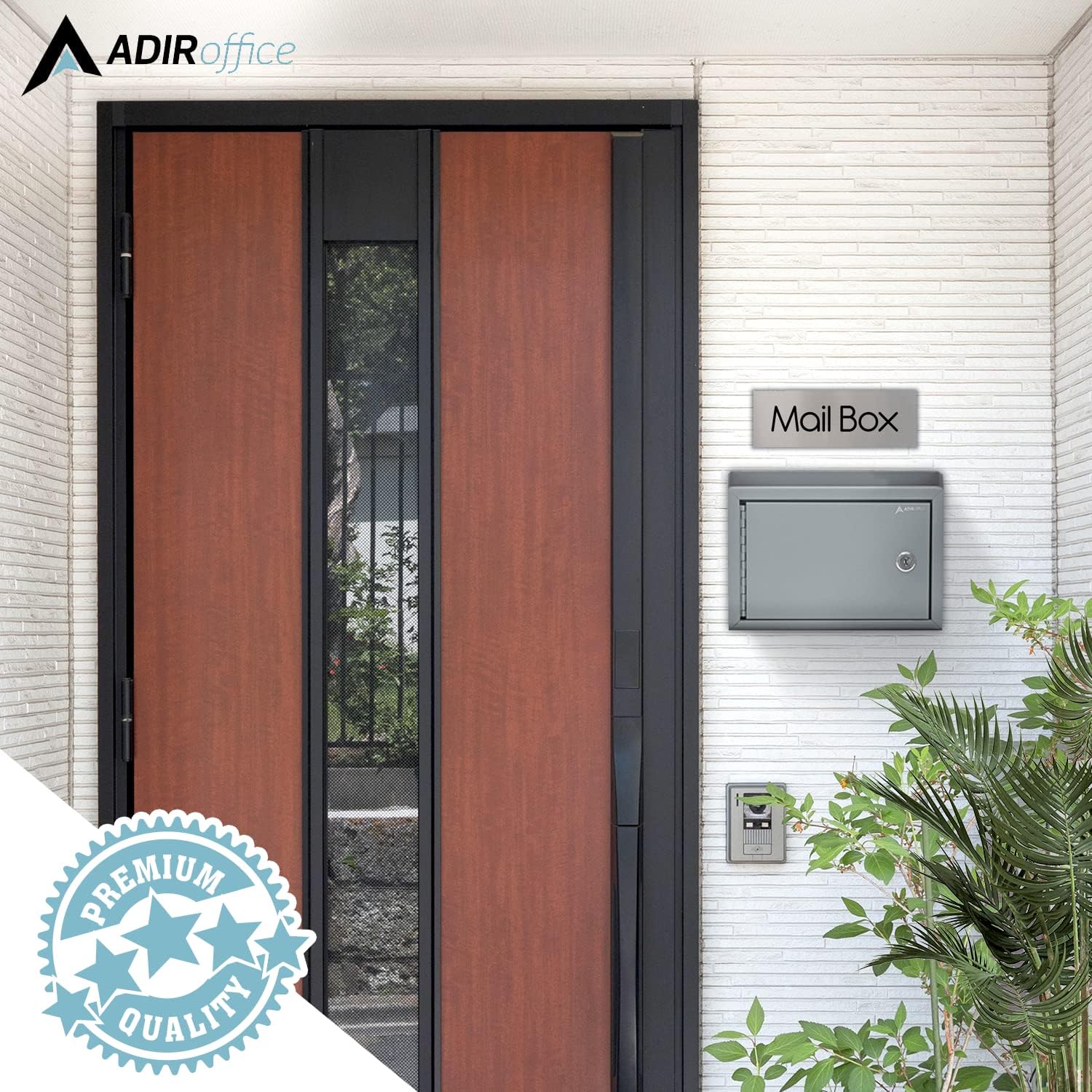 Medium Size Grey Steel Multi-Purpose Suggestion Drop Box with Suggestion Cards