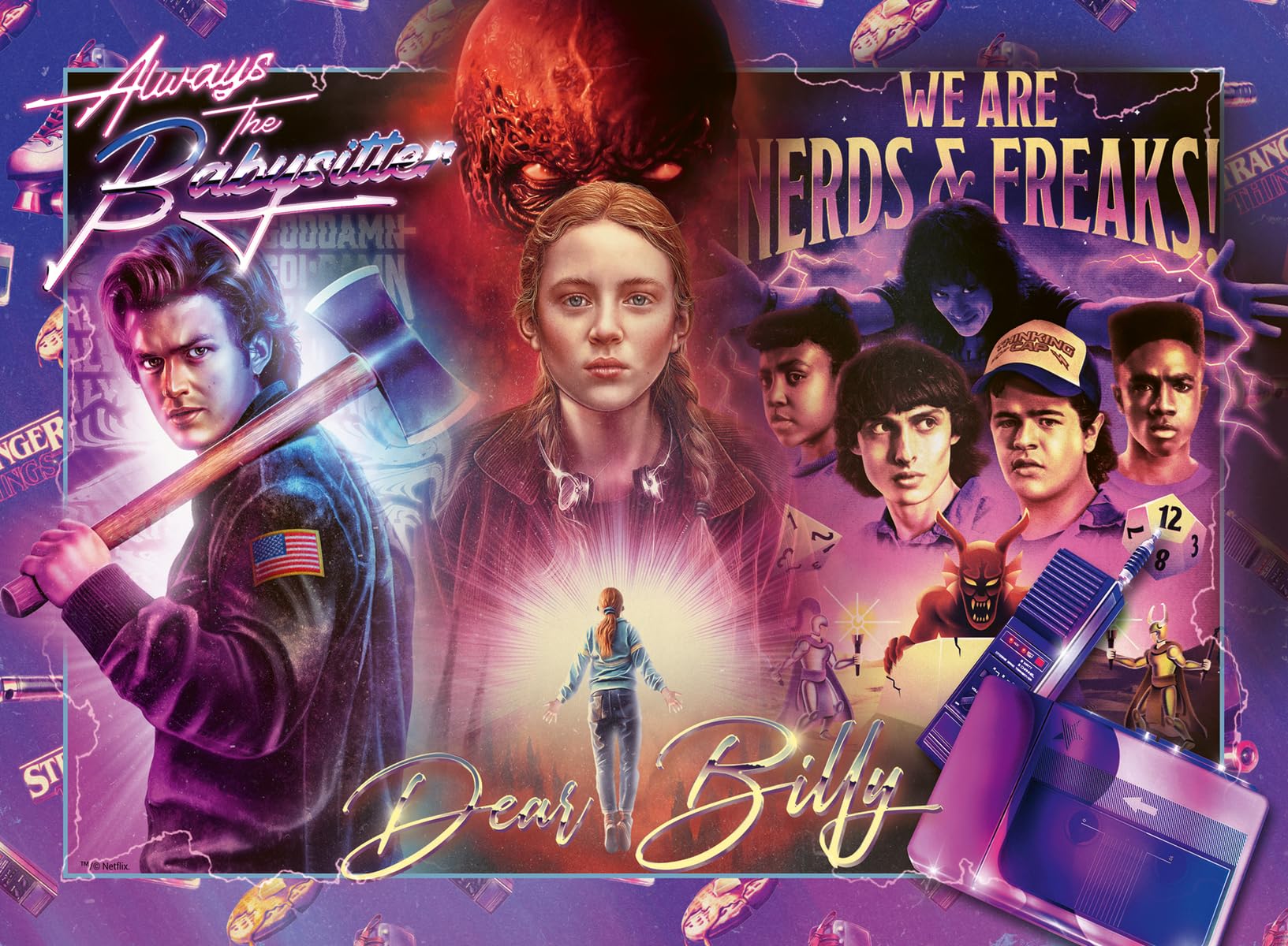 Ravensburger Stranger Things 300 Piece Jigsaw Puzzle | Captivating Puzzle Imagery | Features Beloved Characters | Robust and Reflective-Free Pieces