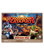 Restoration Games Crossbows and Catapults Fortress War - Dexterity Game for 2 Players - Build, Launch, and Topple Castles - 20-40 Min Playtime - Ages 7+