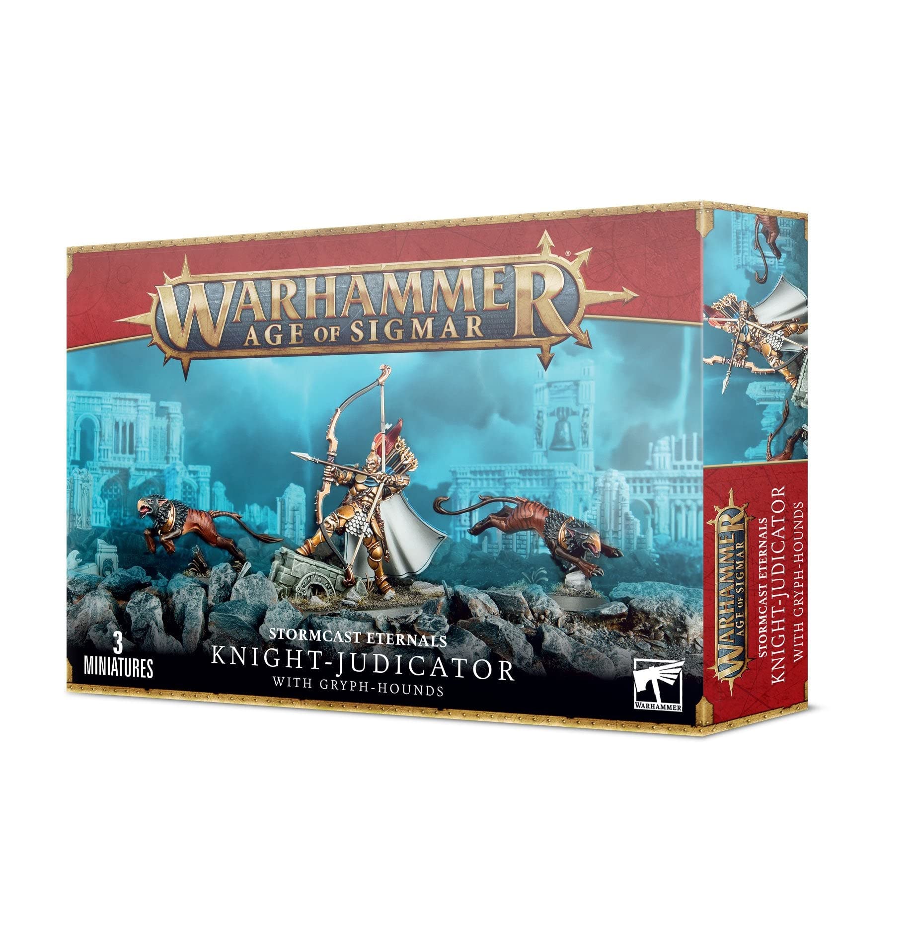 Games Workshop - Age of Sigmar: Stormcast - Knight-Judicator with Gryph-Hounds, Black