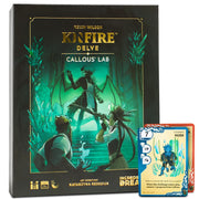 Kinfire Delve: Callous’ Lab – Tactical Solo or 2-Player Card & Dice Game, Puzzle-Focused Adventure with Replayable Depths, Ages 14+, 60+ Min Gameplay (Part of the Kinfire Universe: 5 Standalone Games)