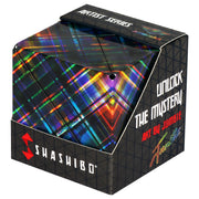 Shashibo Shape Shifting Box - STEM Fidget Toy with Ultra Strong Magnets - Sensory Puzzle Cube Transforms Into 100+ Shapes, Easter Basket Stuffers Gift for Kids, Teens, and Adults (Disco Plaid)