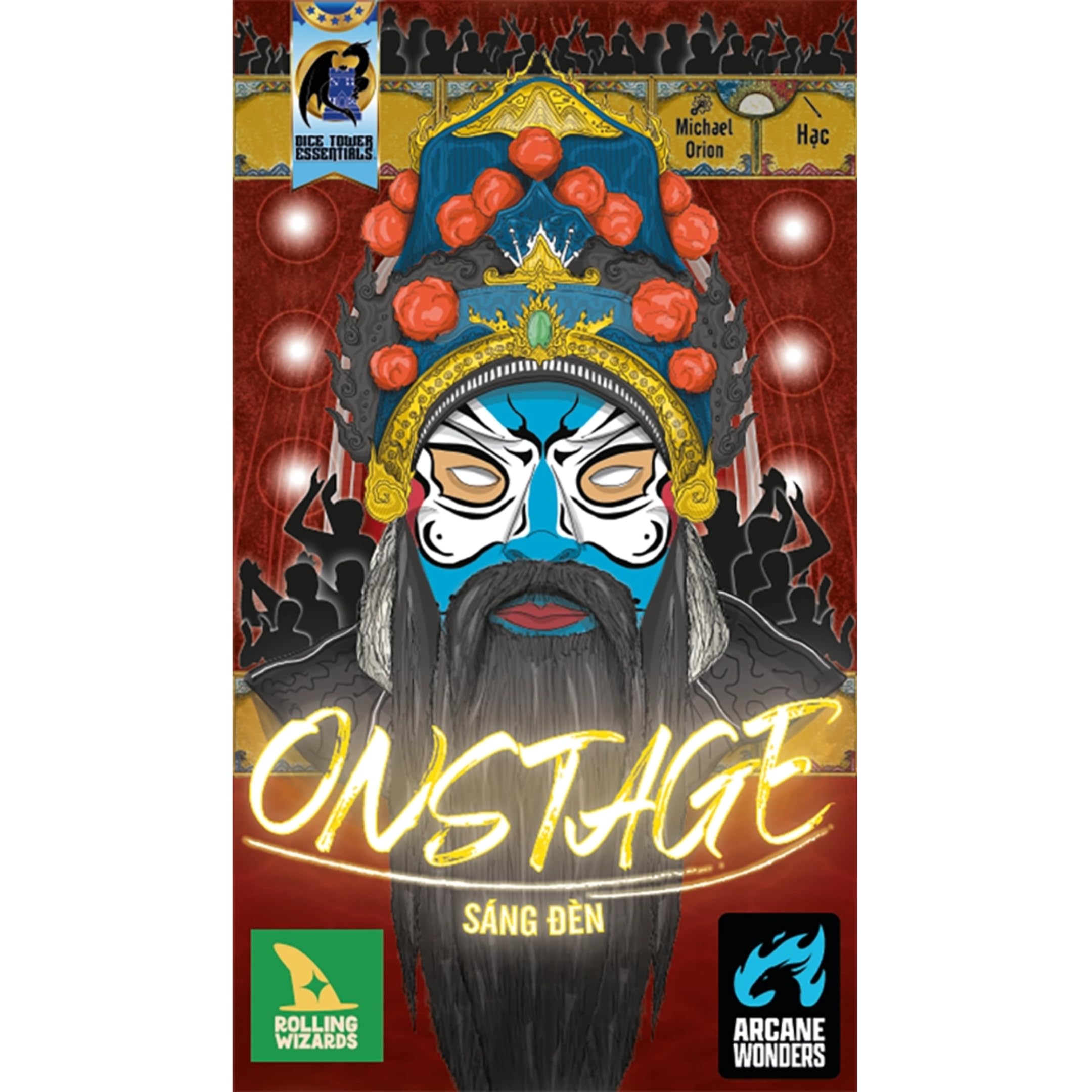Onstage by Arcane Wonders | Ages 14+ | 3-5 Players | Trick Taking Board Game with Shifting Trump Suit and Card Abilities | Competitive Strategy Game of Performers, Bluffing, and Dynamic Gameplay