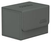 Ultimate Guard Sidewinder 80+, Deck Box for 80 Double-Sleeved TCG Cards, Grey, Magnetic Closure & Microfiber Inner Lining for Secure Storage