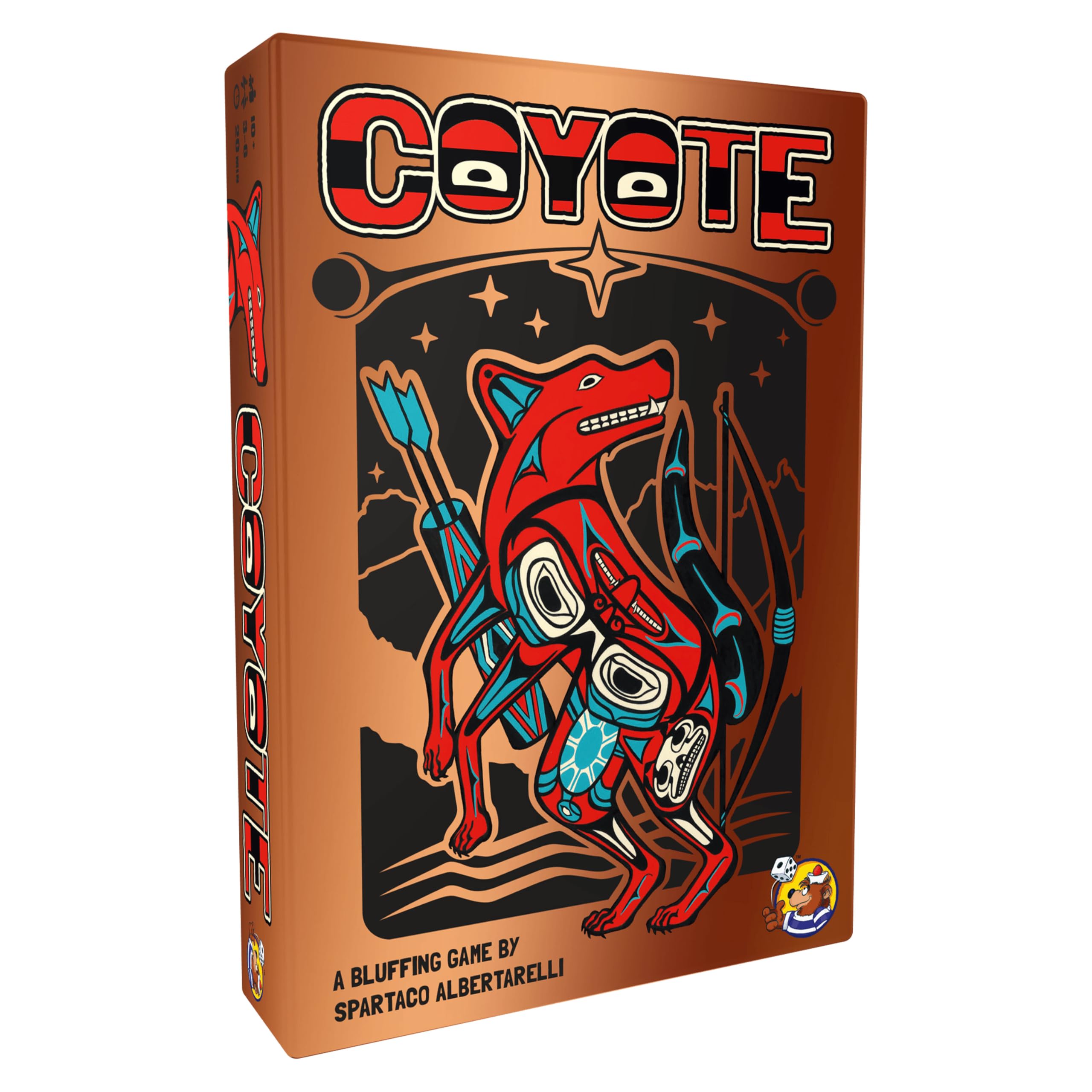 Coyote Card Game | Strategy Game | Bluffing Card Game for Adults and Kids | Fun Game for Family Game Night | Ages 10 and up | 3 - 6 Players | Average Playtime 20 Minutes | Made by HeidelBÄR Games