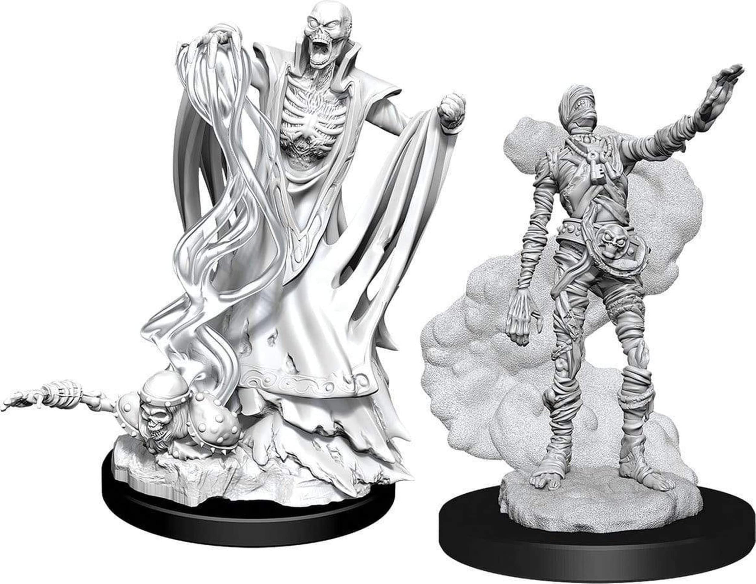 D&D: Nolzur's Marvelous Minis: Lich & Mummy Lord W11 (Unpainted)