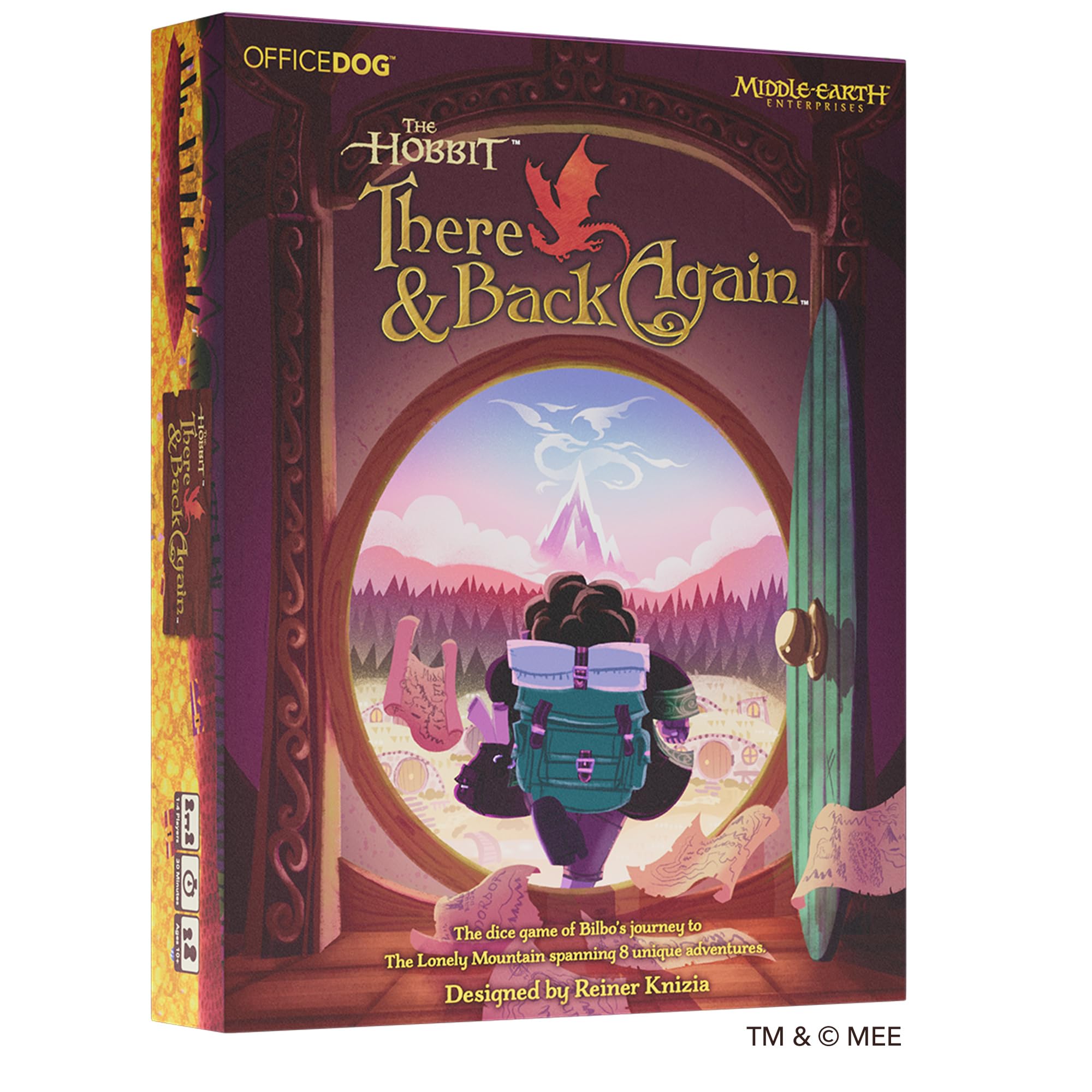 Asmodee The Hobbit: There and Back Again Board Game - Competitive Story-Driven Strategy Game, Thrilling Family Adventure for Kids & Adults, Ages 10+, 1-4 Players, 30 Minute Playtime