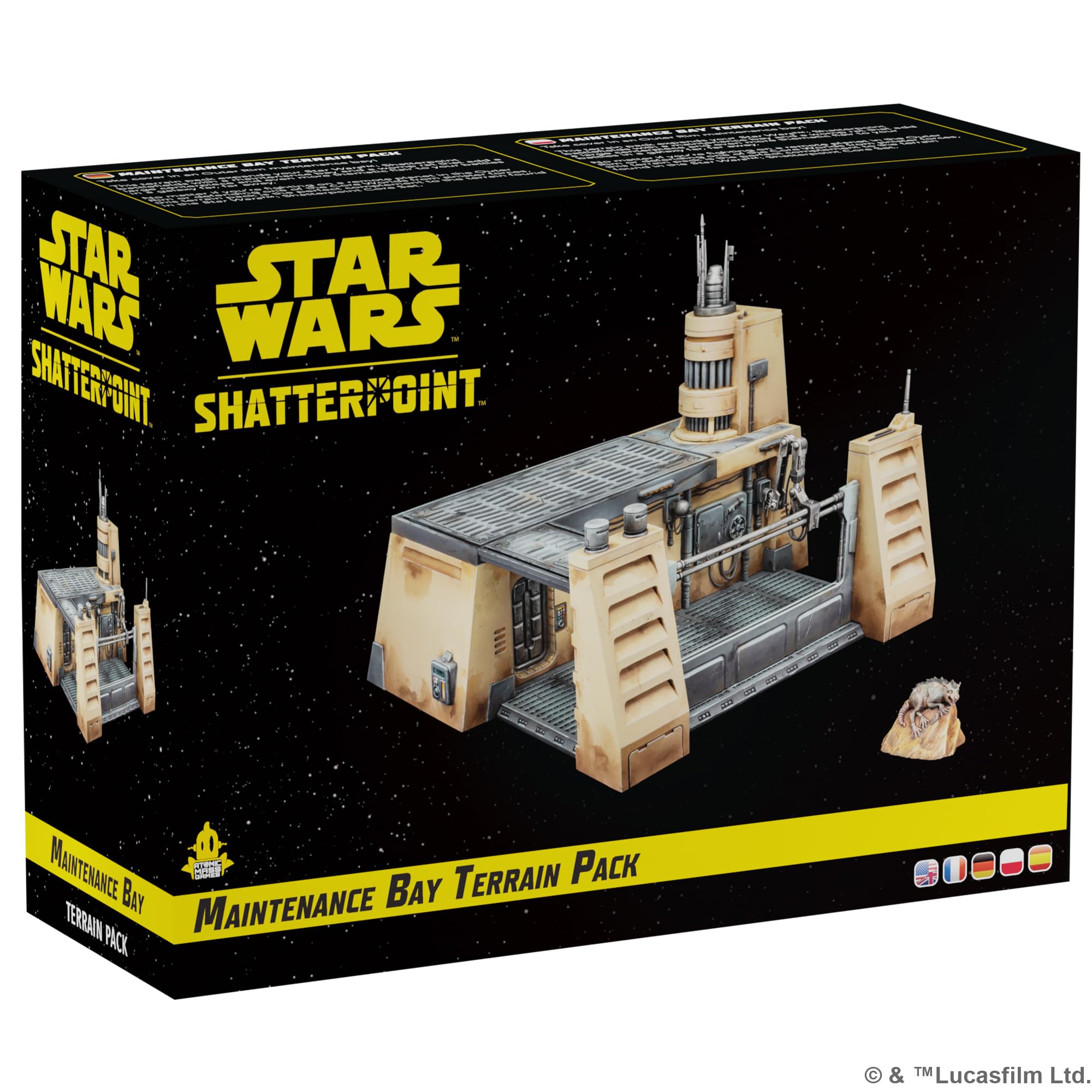 Star Wars Shatterpoint Maintenance Bay Terrain Pack - Enhance Gameplay! Tabletop Miniatures Game for Kids and Adults, Ages 14+, 2 Players, 90 Minute Playtime, Made by Atomic Mass Games