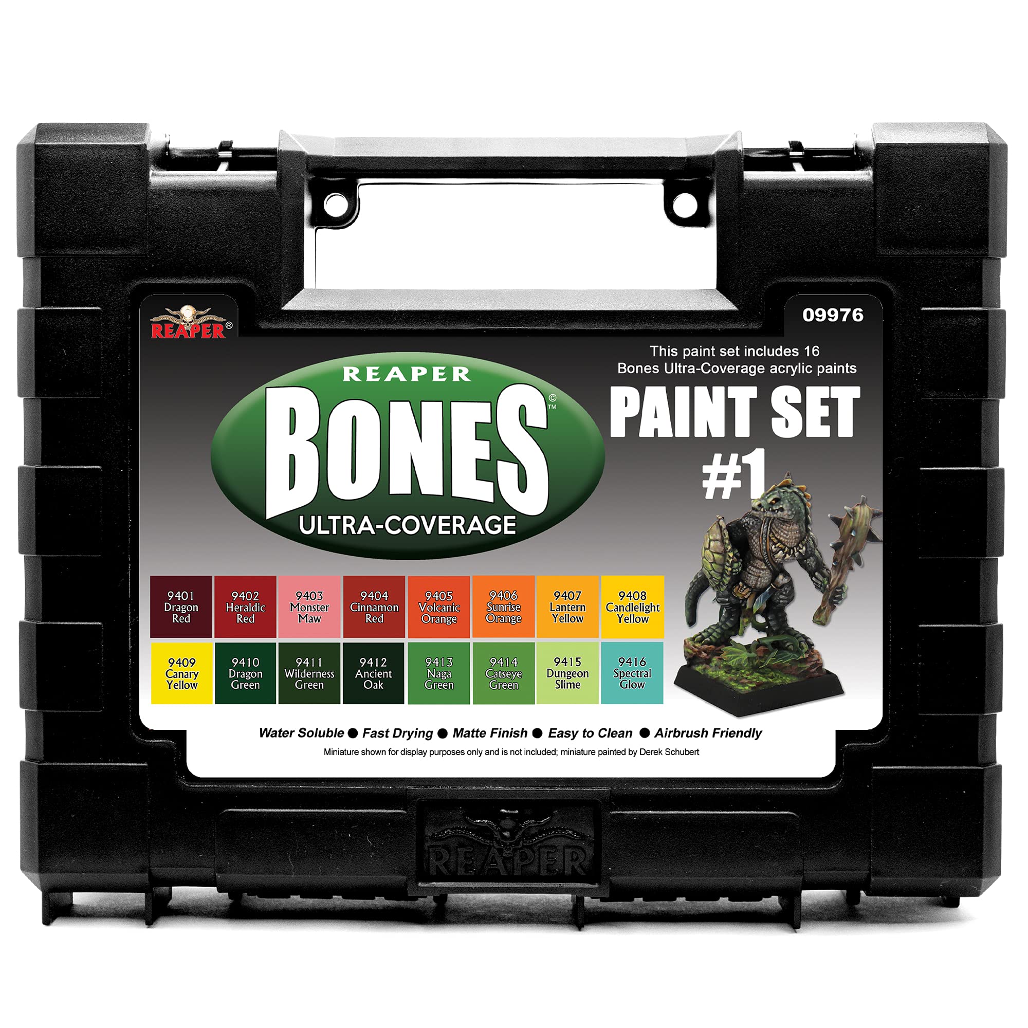 Reaper Bones Ultra-Coverage Master Series Miniatures Paint Set #1 (16 paints)